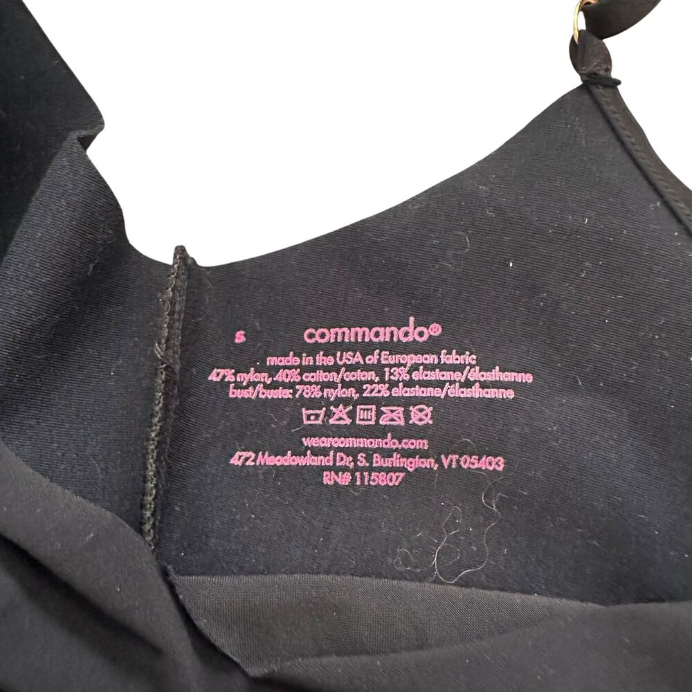 Commando Two Faced Tech Control Slip Black Small - image 5